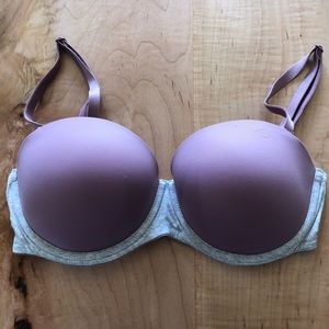 Pink by Victoria’s Secret Wear Everywhere Multi Way Push-up. 34D. Pink and grey